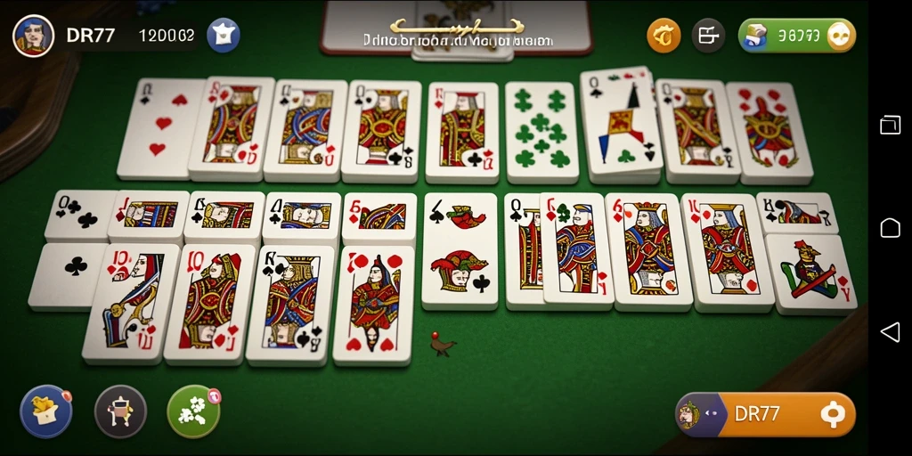 Screenshot gameplay IDR77 menampilkan aksi seru permainan Domino.