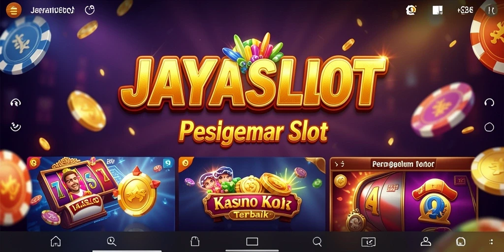 Tampilan gameplay JAYASLOT yang mendebarkan dan penuh warna.