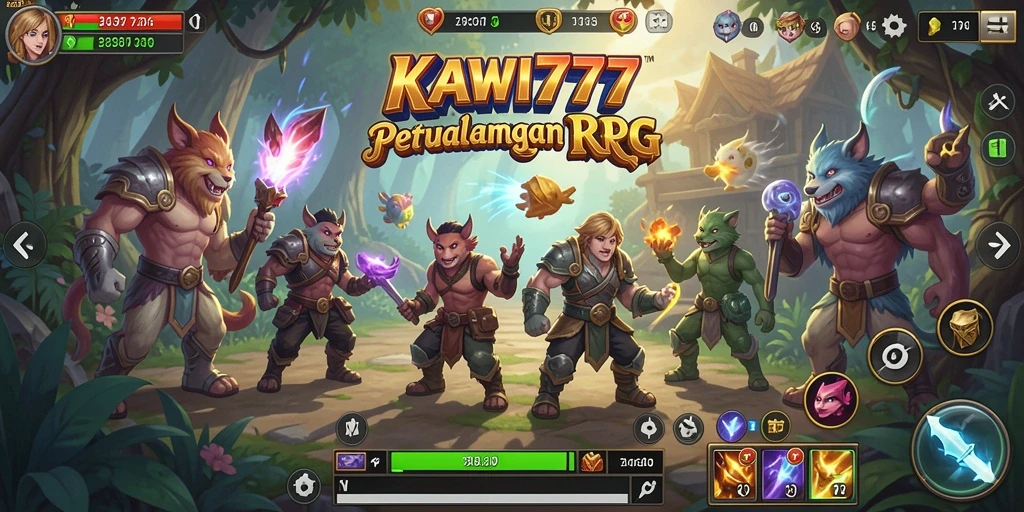 Tampilan gameplay RPG KAWI777 yang memukau dan menantang.