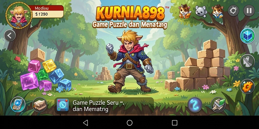 Screenshot KURNIA898 menampilkan tantangan puzzle yang menarik.