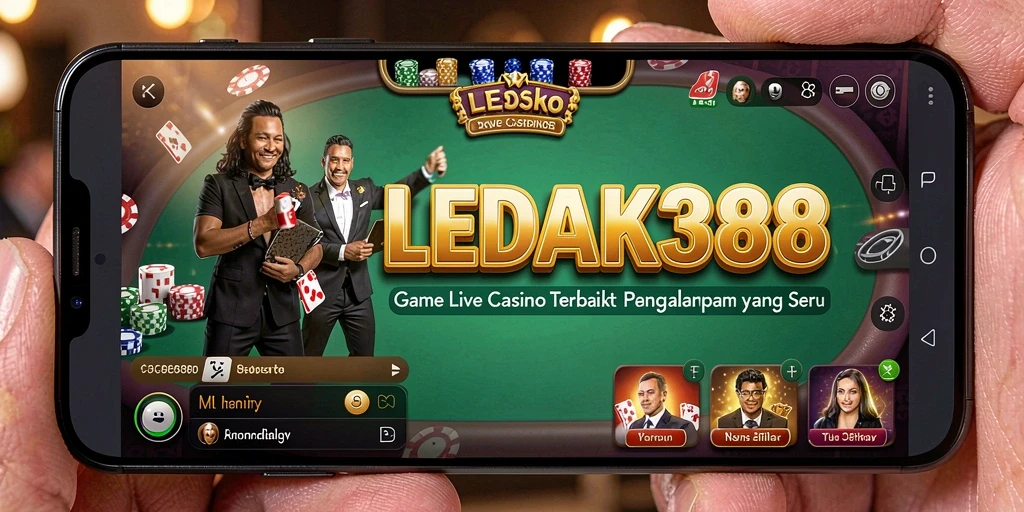 Tampilan gameplay menarik dari LEDAK388 di Live Casino.