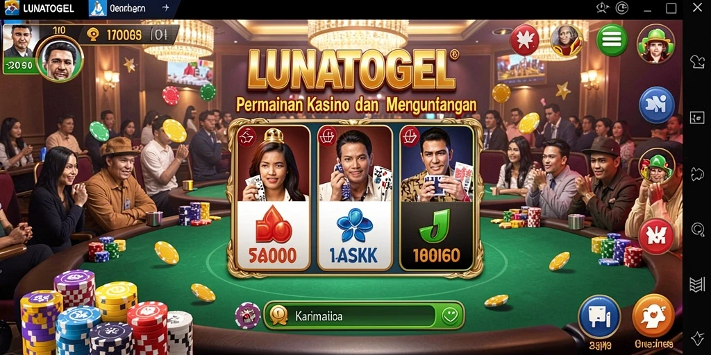 Tampilan gameplay seru dan mengasyikkan dari LUNATOGEL.