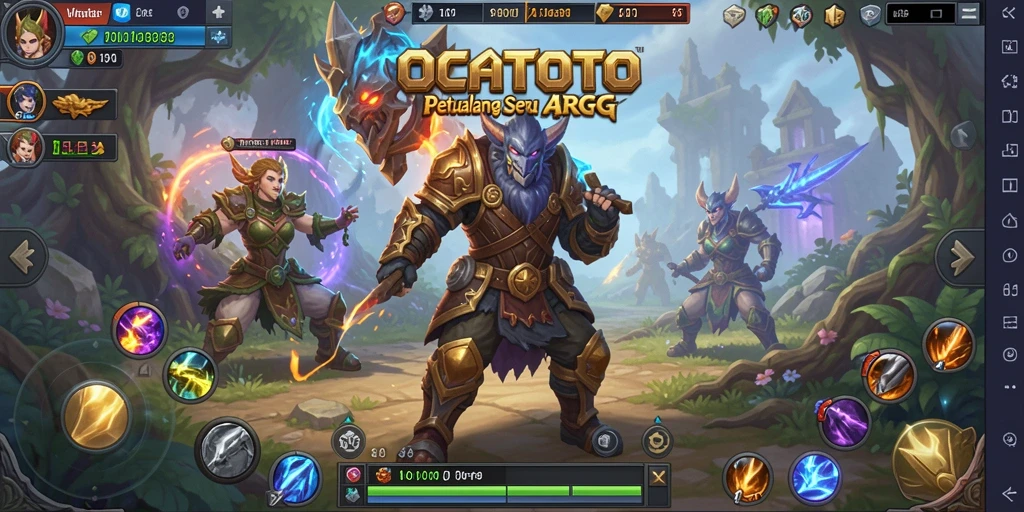 Screenshot gameplay <strong>OCATOTO</strong> menampilkan aksi pertempuran yang intens dan grafis yang memukau.